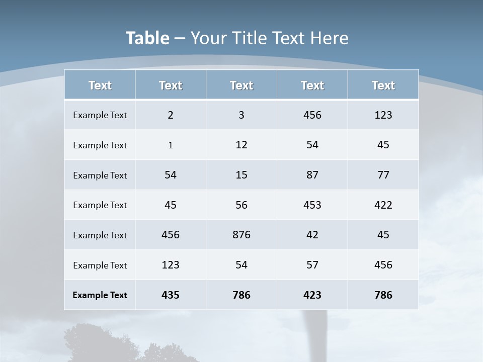 Fast Tornadoes PowerPoint Template