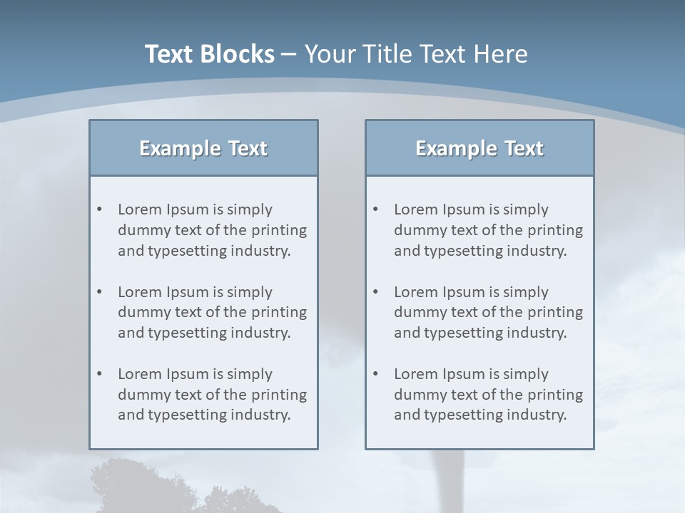 Fast Tornadoes PowerPoint Template