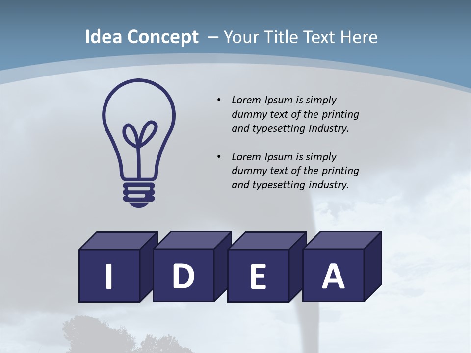 Fast Tornadoes PowerPoint Template