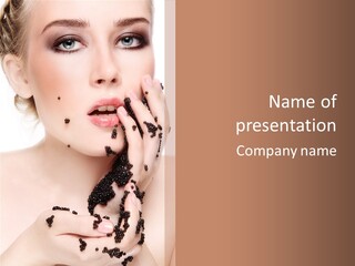 Caviar Makeup PowerPoint Template