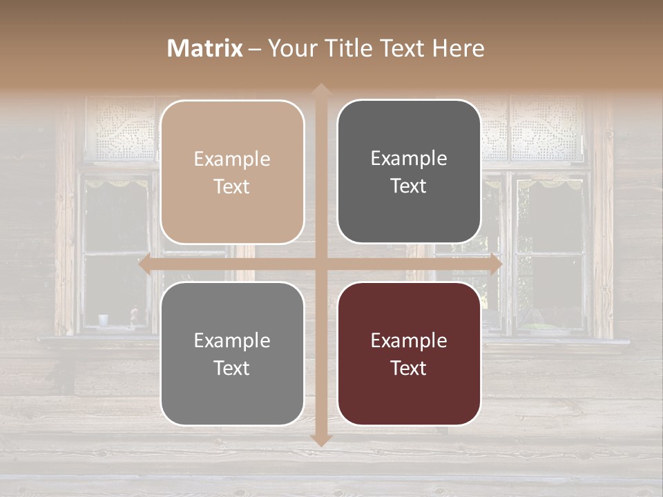 Old Wooden Windows PowerPoint Template