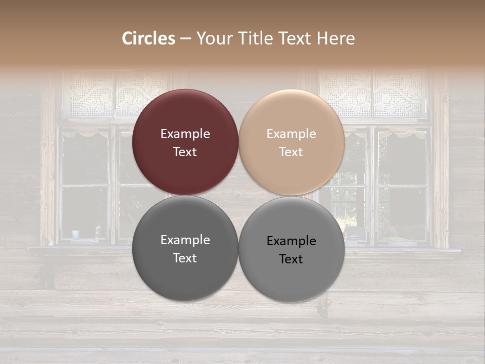 Old Wooden Windows PowerPoint Template