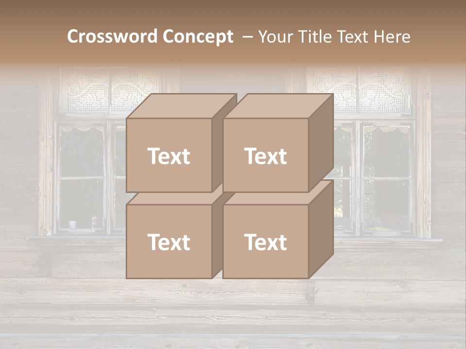 Old Wooden Windows PowerPoint Template