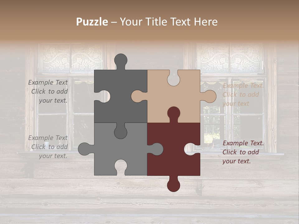 Old Wooden Windows PowerPoint Template