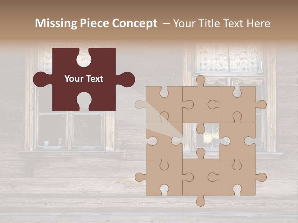 Old Wooden Windows PowerPoint Template