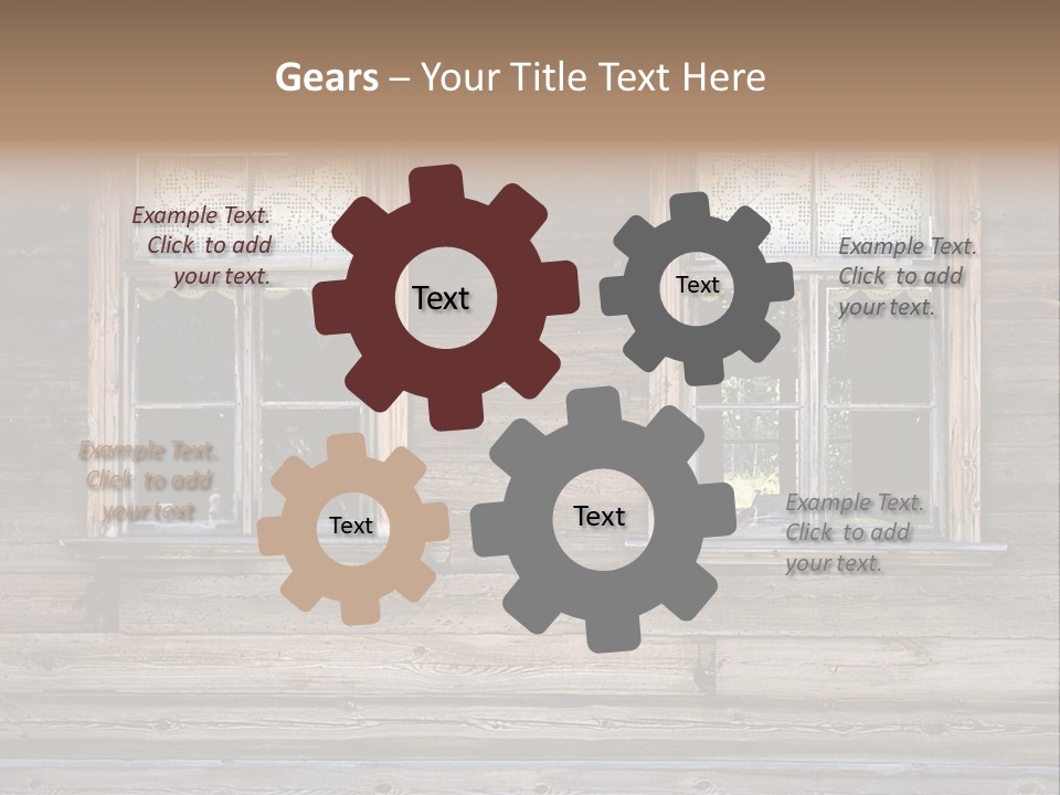 Old Wooden Windows PowerPoint Template