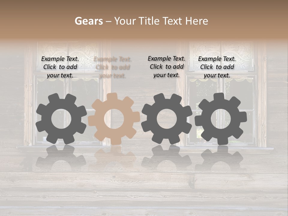 Old Wooden Windows PowerPoint Template