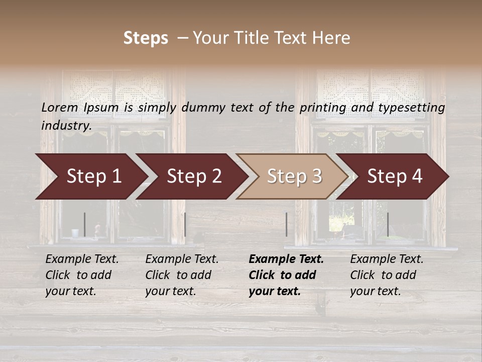 Old Wooden Windows PowerPoint Template