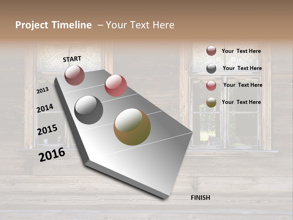 Old Wooden Windows PowerPoint Template