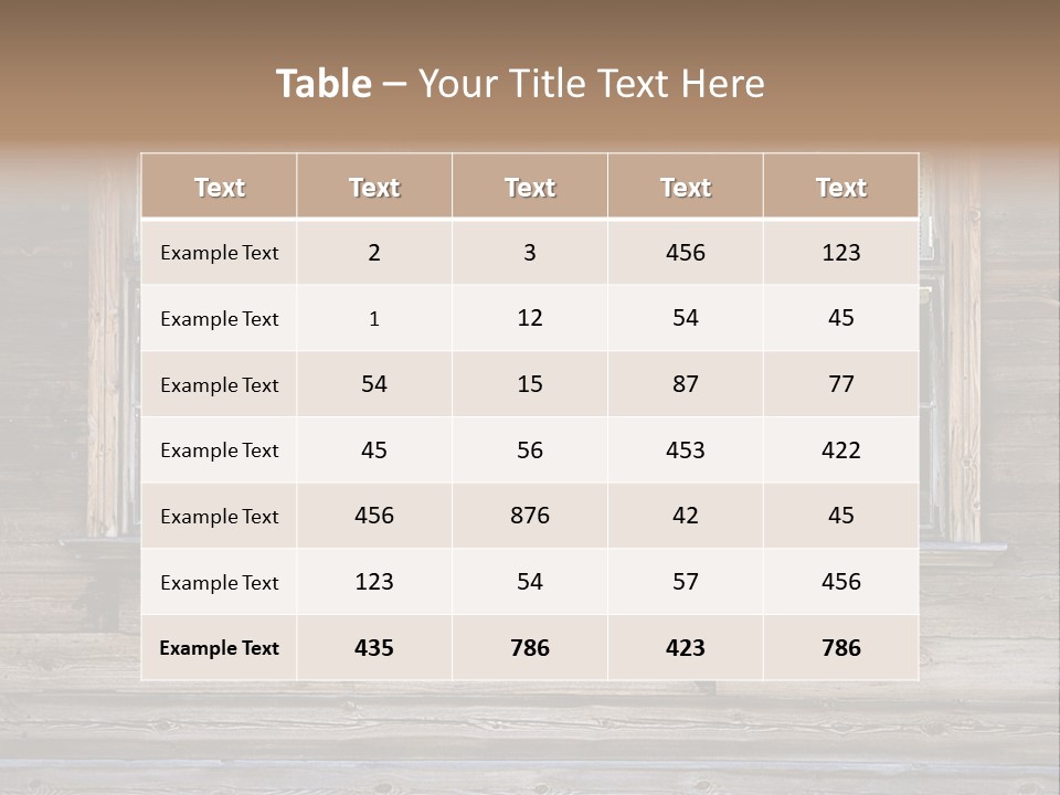 Old Wooden Windows PowerPoint Template