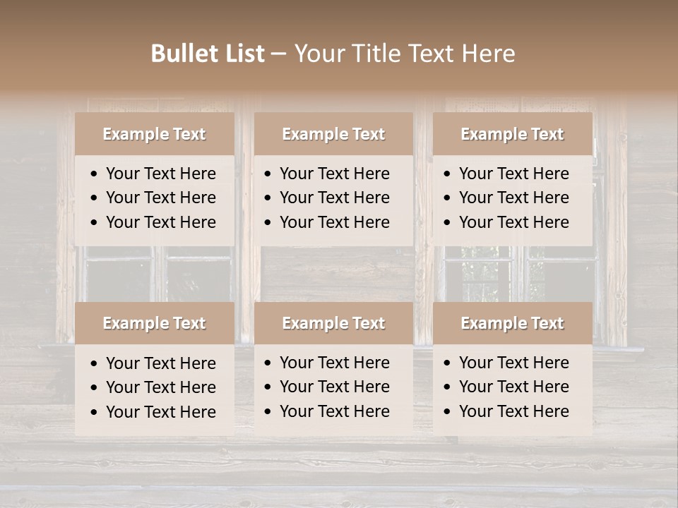 Old Wooden Windows PowerPoint Template