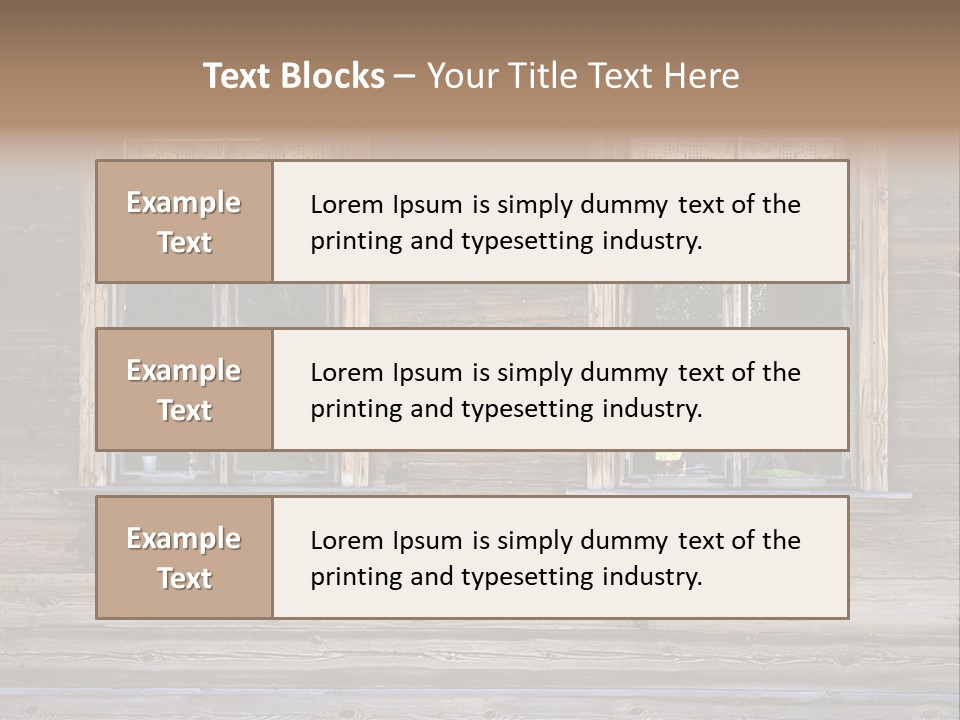 Old Wooden Windows PowerPoint Template
