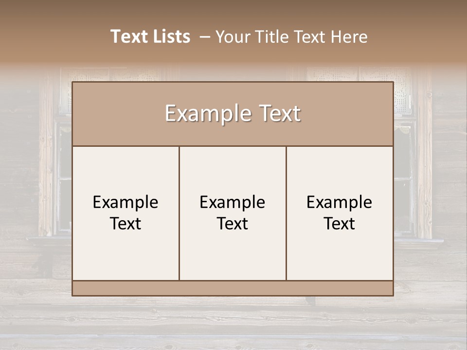 Old Wooden Windows PowerPoint Template