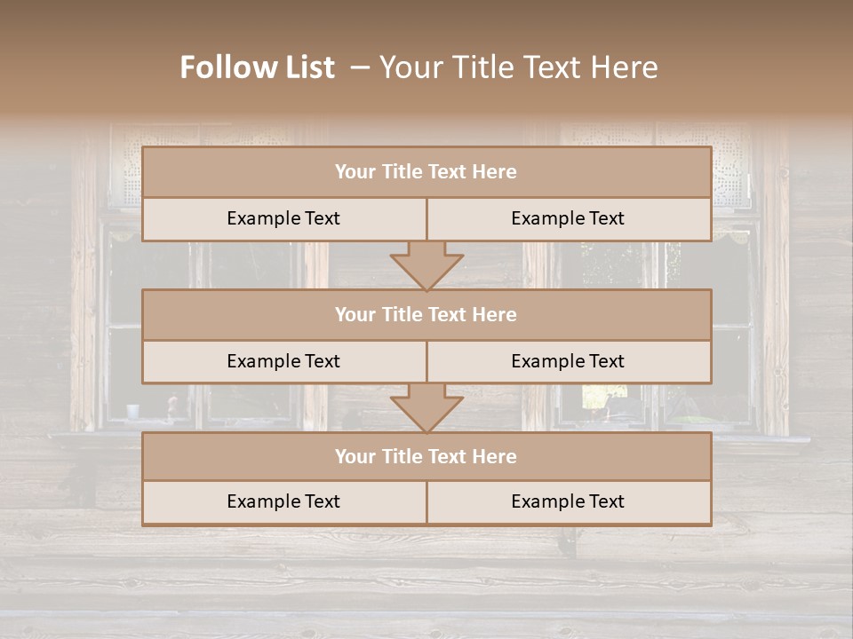 Old Wooden Windows PowerPoint Template