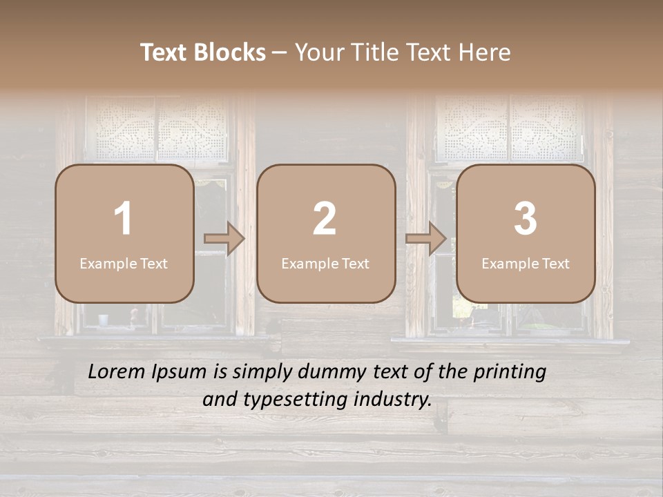 Old Wooden Windows PowerPoint Template