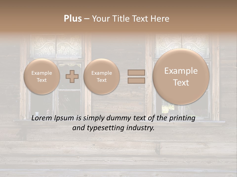 Old Wooden Windows PowerPoint Template