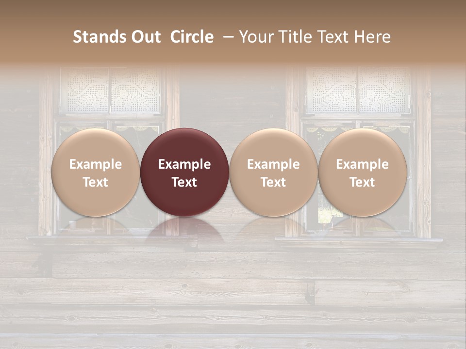 Old Wooden Windows PowerPoint Template