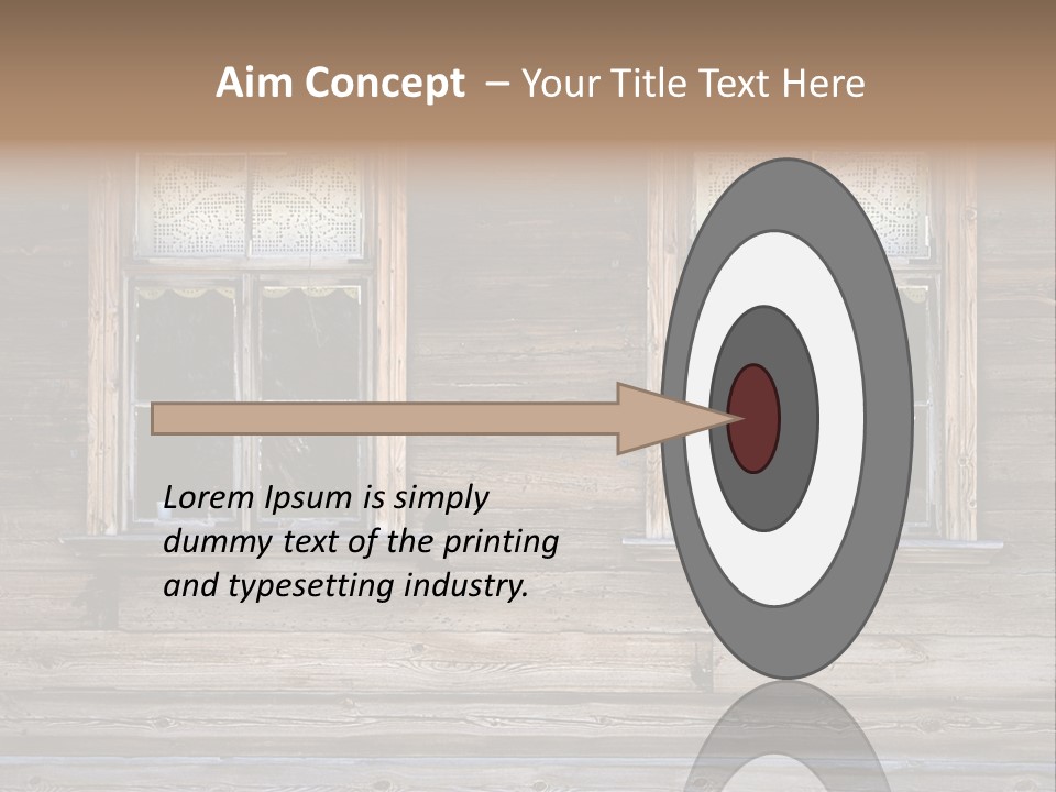 Old Wooden Windows PowerPoint Template