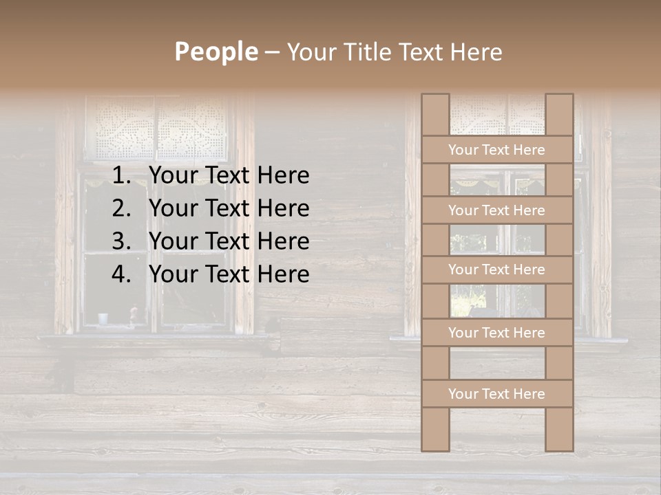 Old Wooden Windows PowerPoint Template