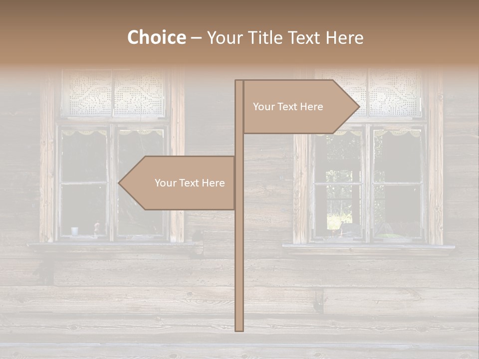 Old Wooden Windows PowerPoint Template