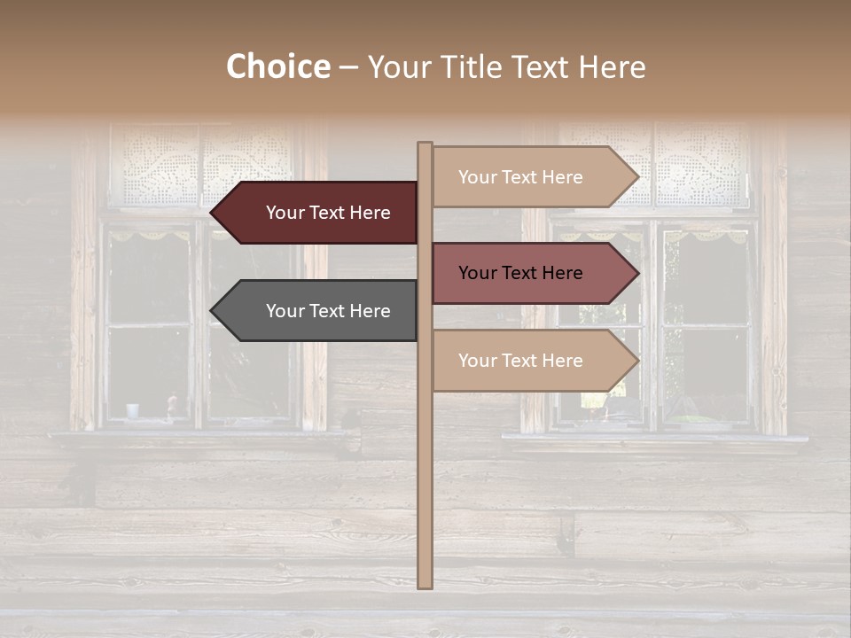 Old Wooden Windows PowerPoint Template
