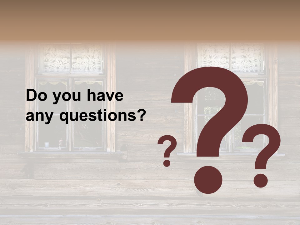 Old Wooden Windows PowerPoint Template