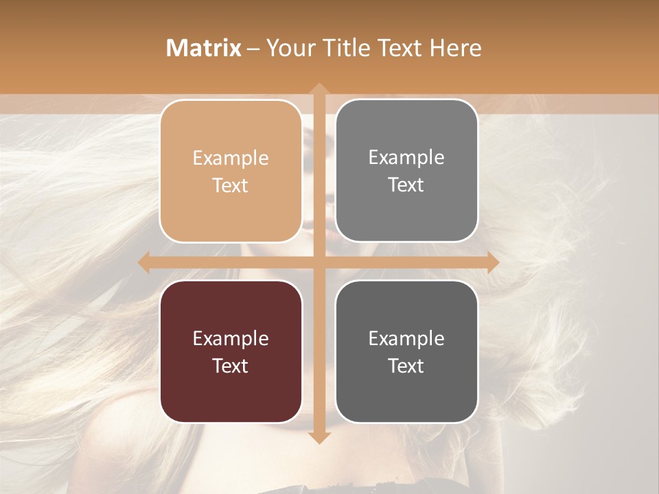 Woman Hair PowerPoint Template