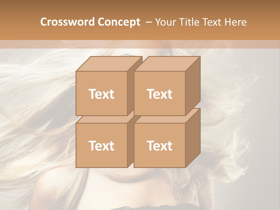 Woman Hair PowerPoint Template