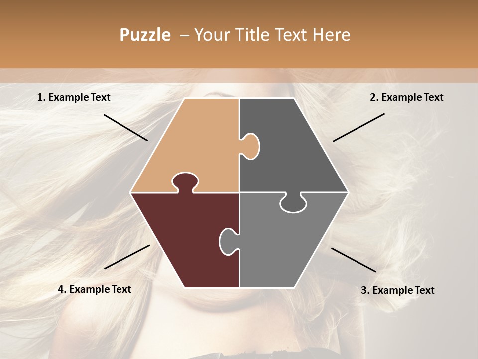 Woman Hair PowerPoint Template