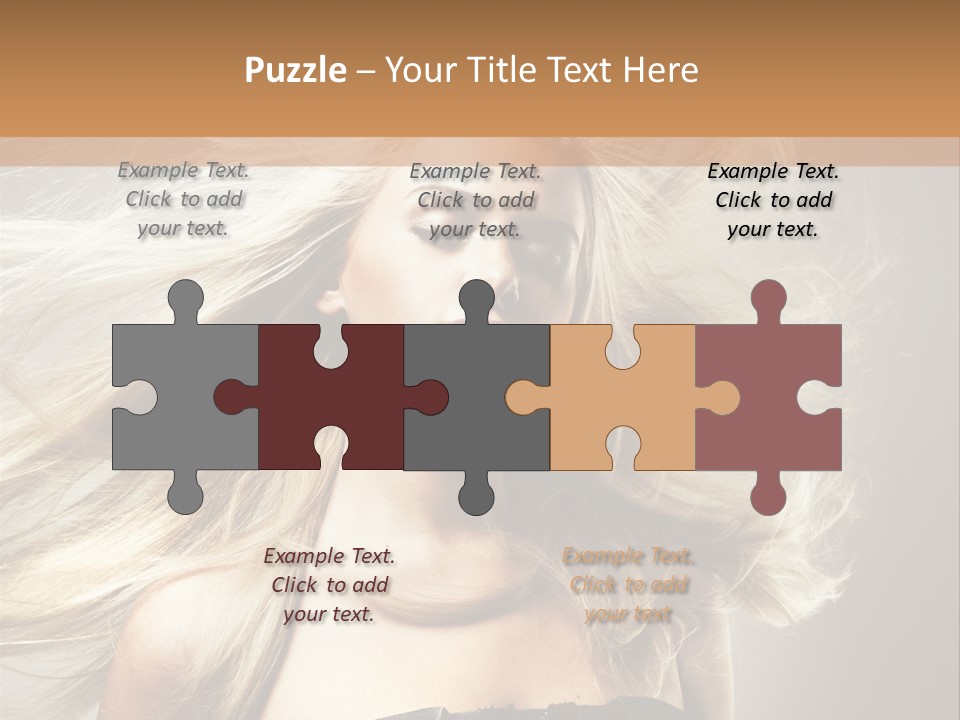 Woman Hair PowerPoint Template