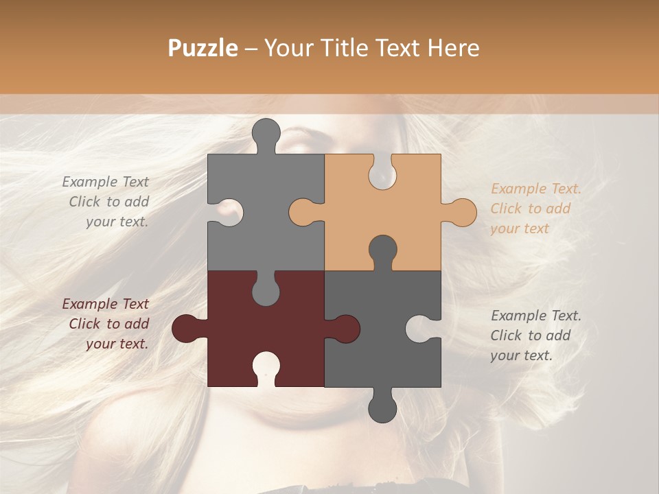 Woman Hair PowerPoint Template