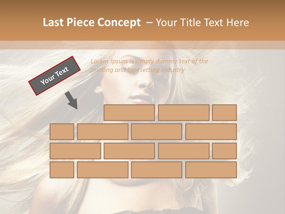 Woman Hair PowerPoint Template