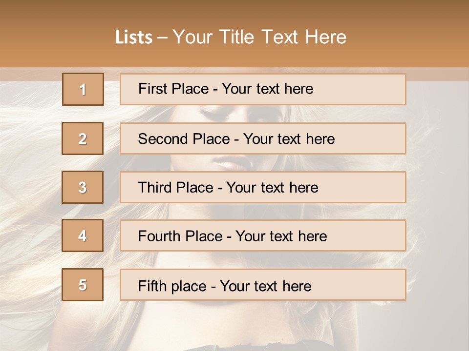 Woman Hair PowerPoint Template