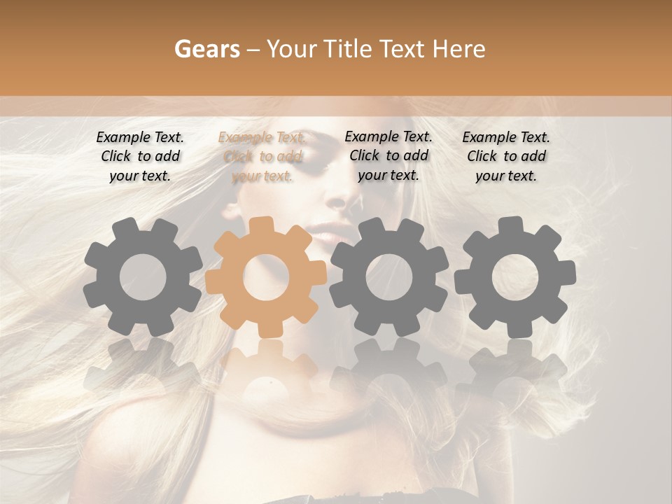 Woman Hair PowerPoint Template