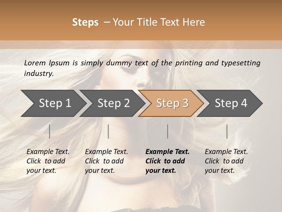 Woman Hair PowerPoint Template