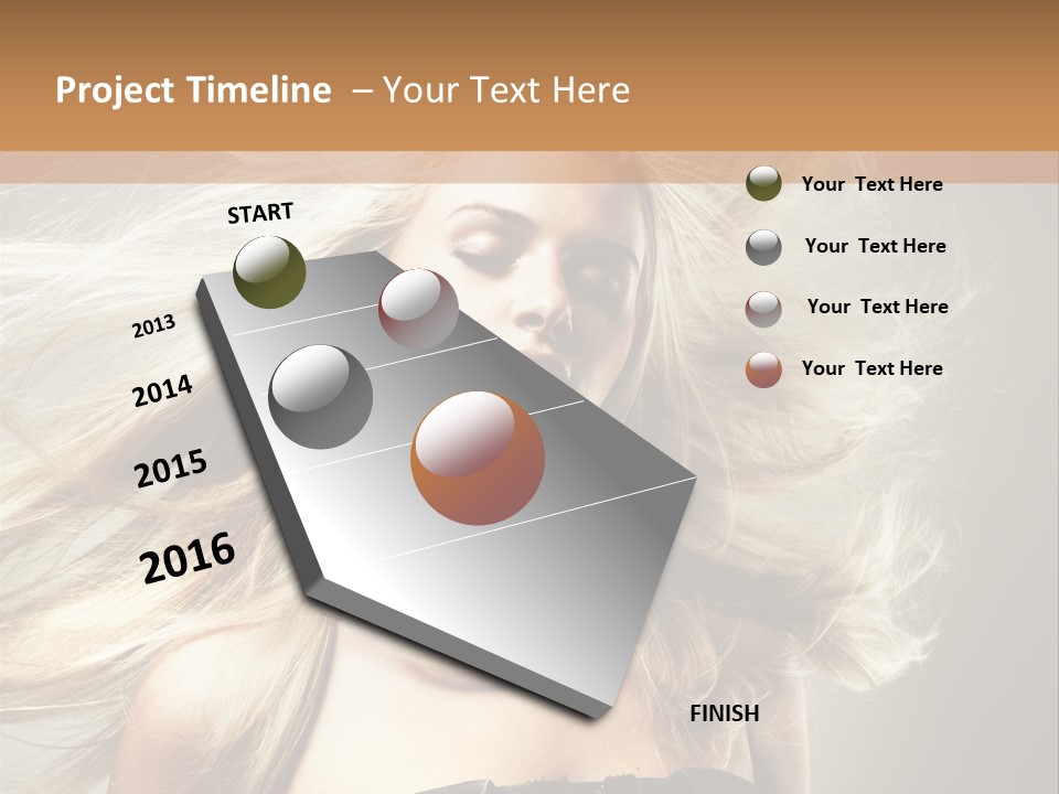 Woman Hair PowerPoint Template
