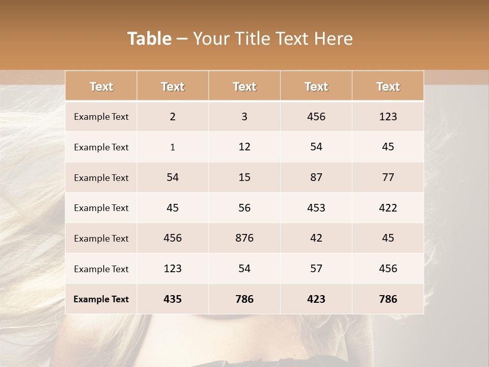 Woman Hair PowerPoint Template