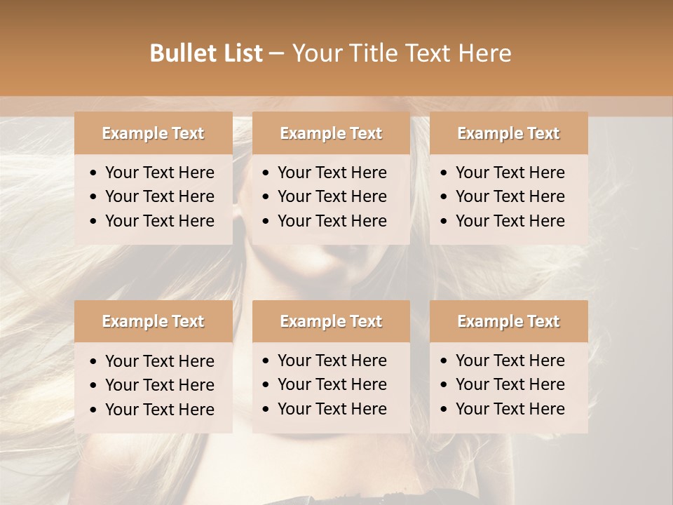 Woman Hair PowerPoint Template