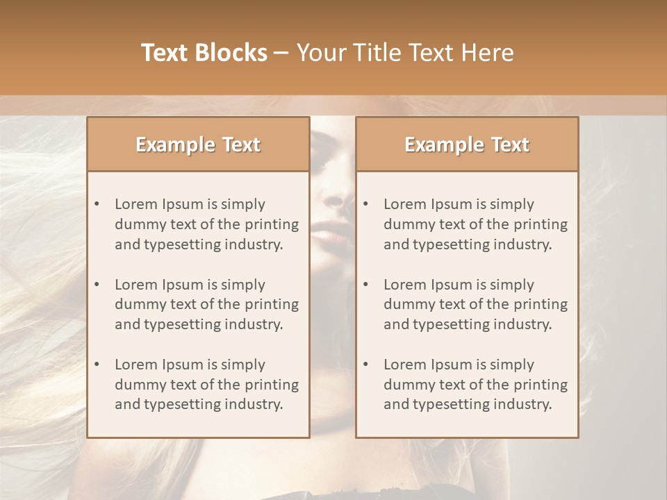 Woman Hair PowerPoint Template