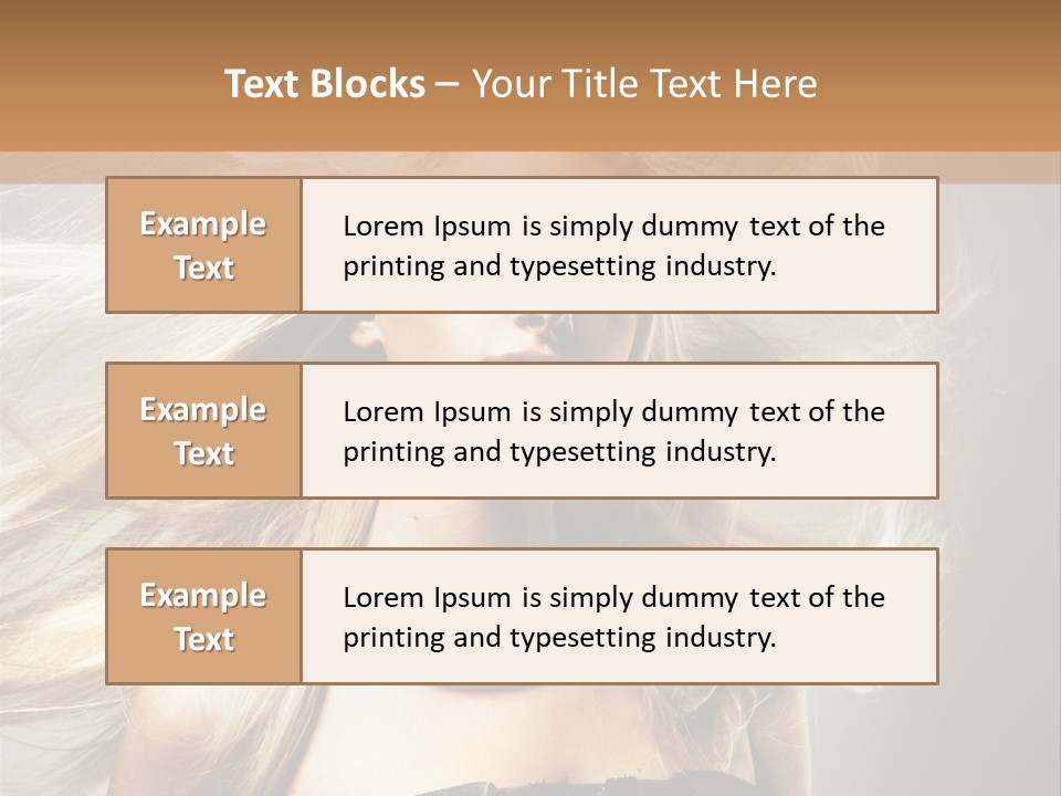 Woman Hair PowerPoint Template