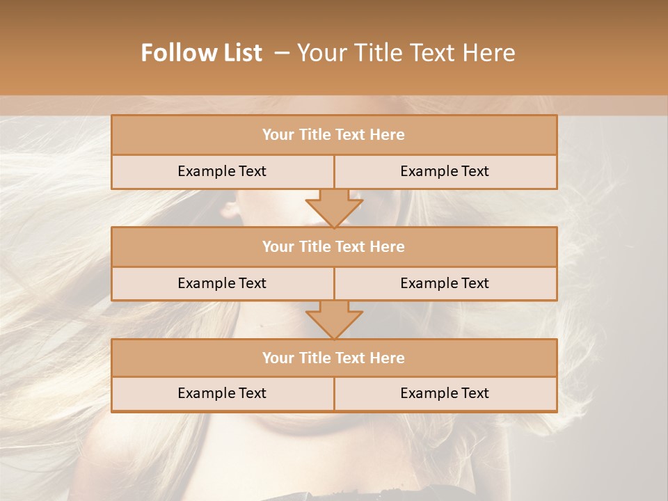 Woman Hair PowerPoint Template