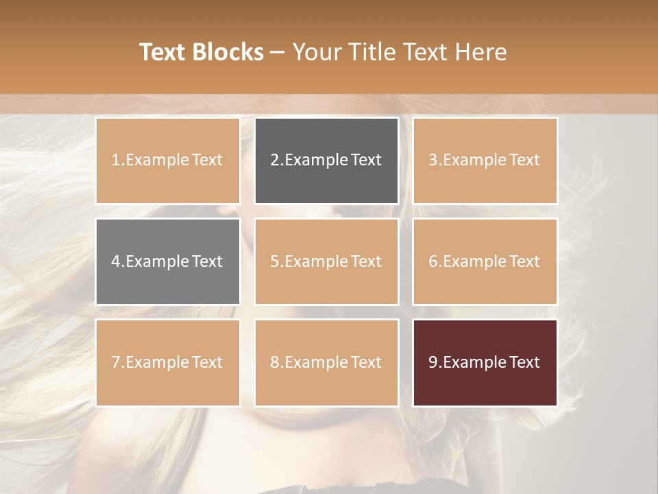 Woman Hair PowerPoint Template