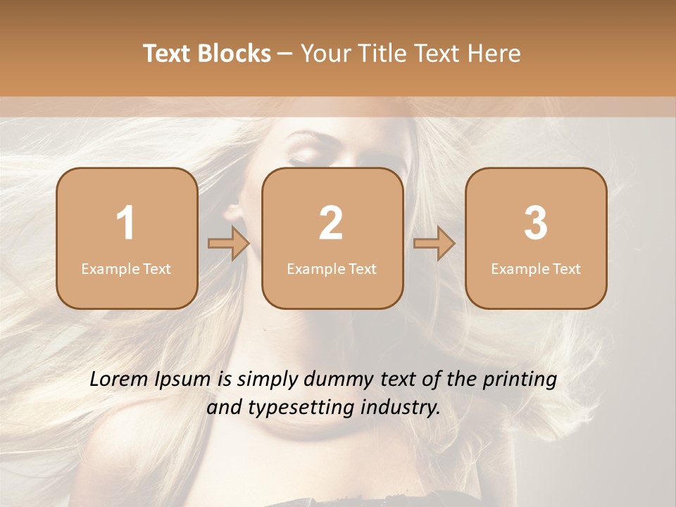 Woman Hair PowerPoint Template