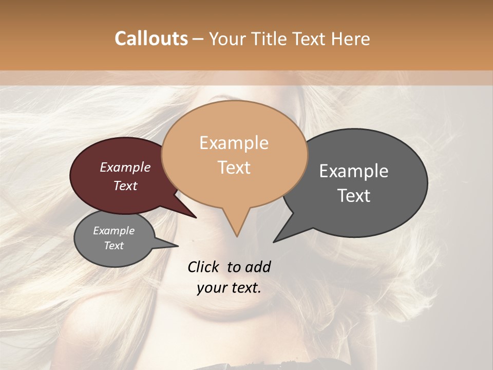 Woman Hair PowerPoint Template