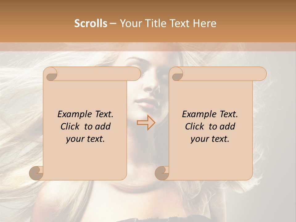 Woman Hair PowerPoint Template