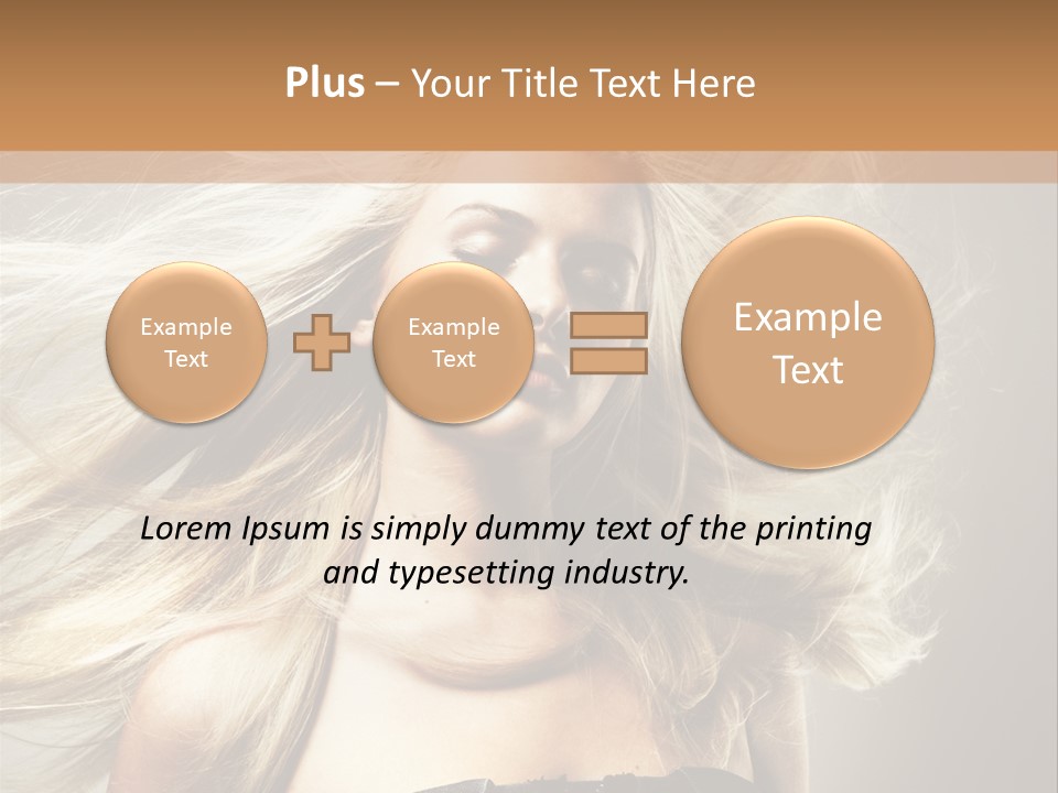 Woman Hair PowerPoint Template