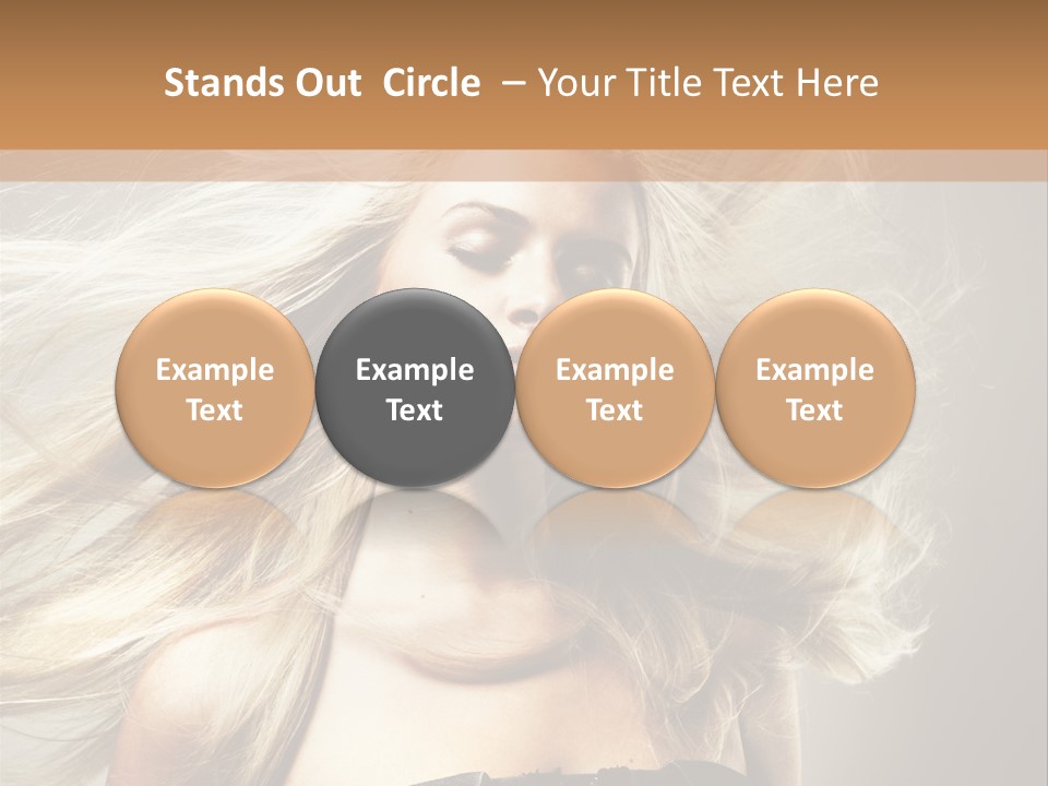 Woman Hair PowerPoint Template