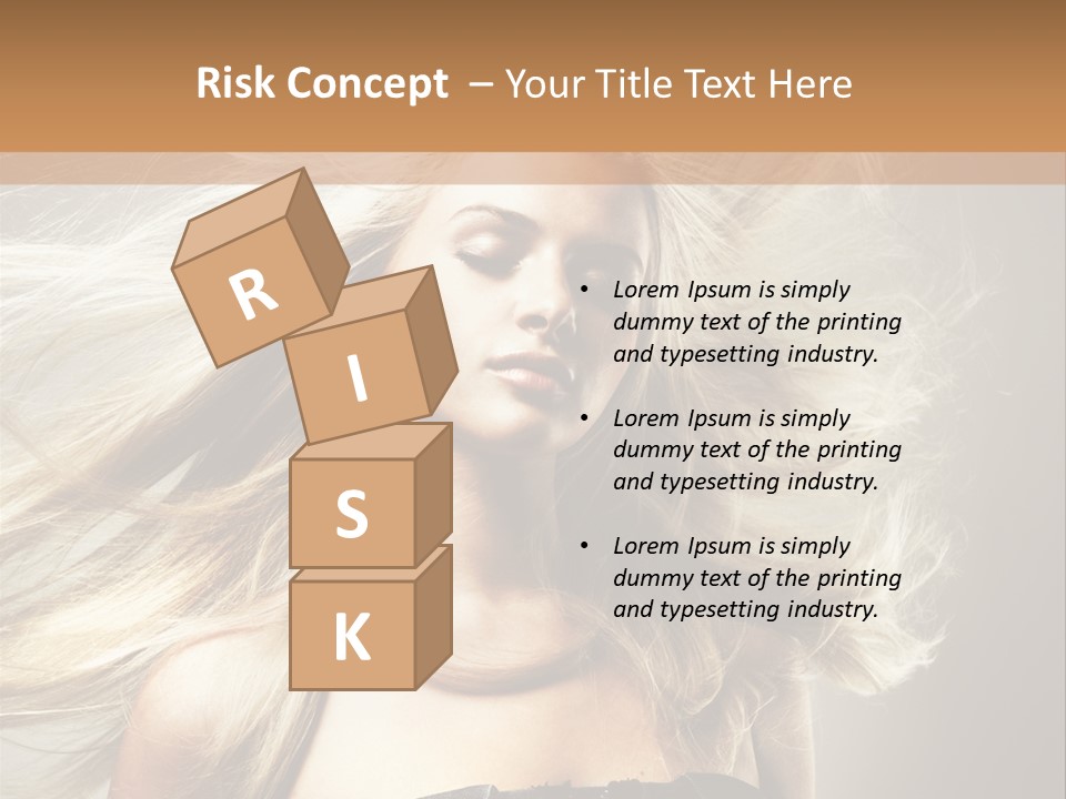 Woman Hair PowerPoint Template