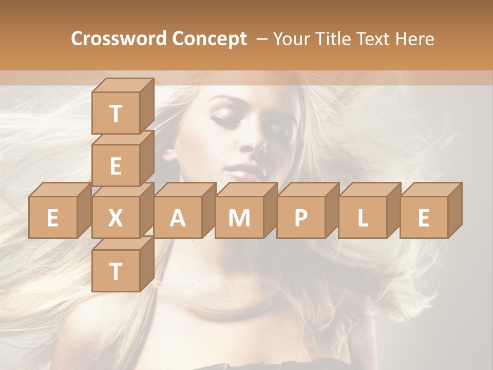 Woman Hair PowerPoint Template