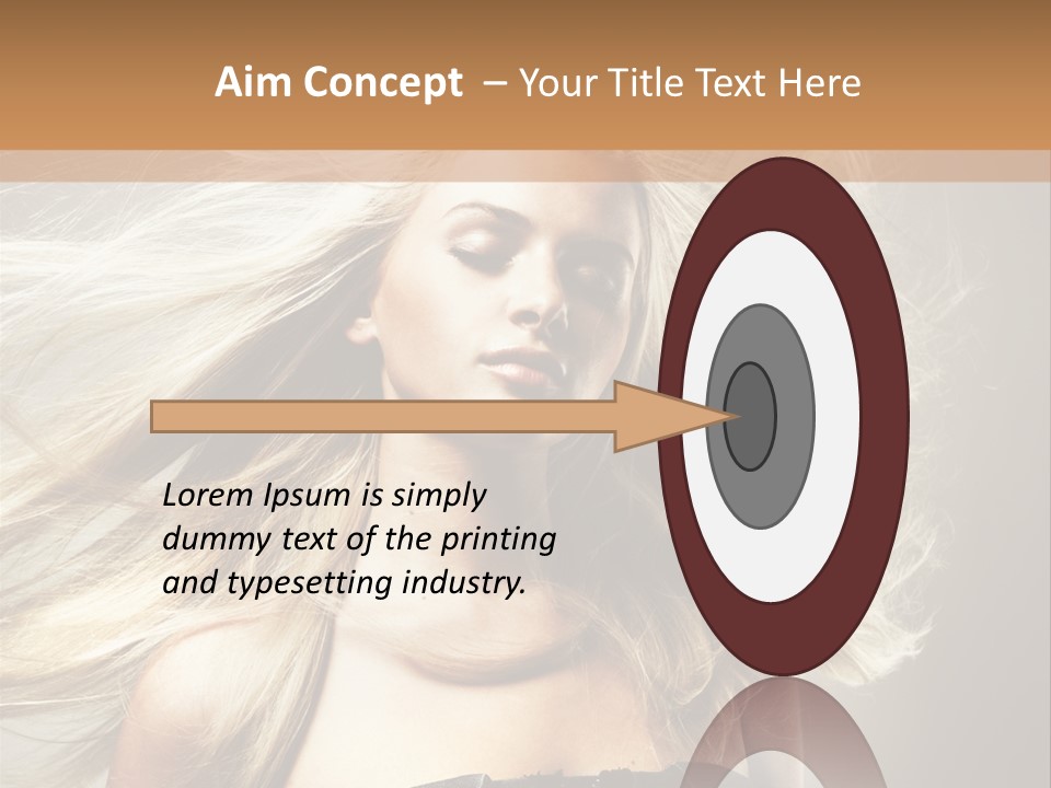 Woman Hair PowerPoint Template